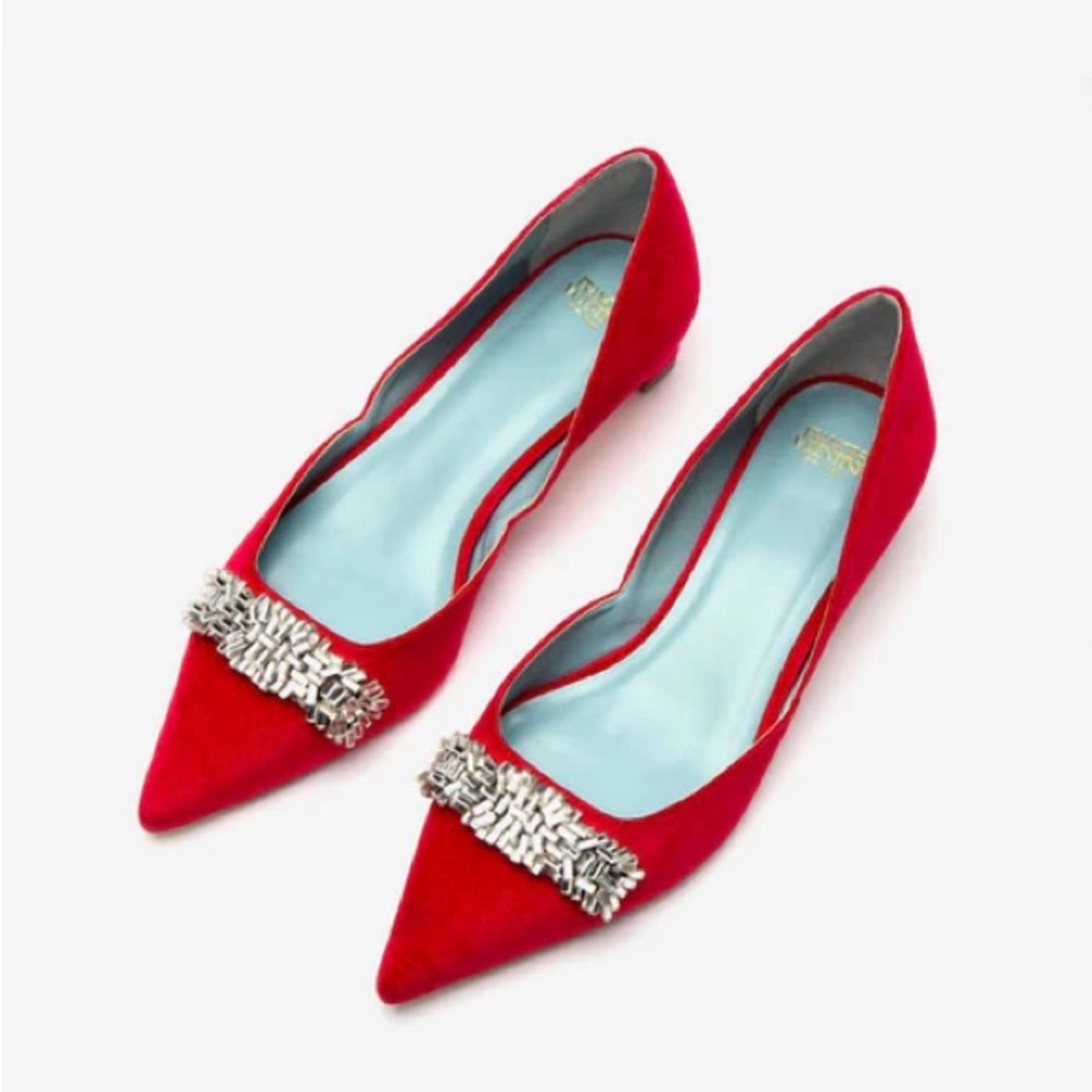 Frances Valentine - Women's Paula Mini Block Heels red size 6.5 NIB